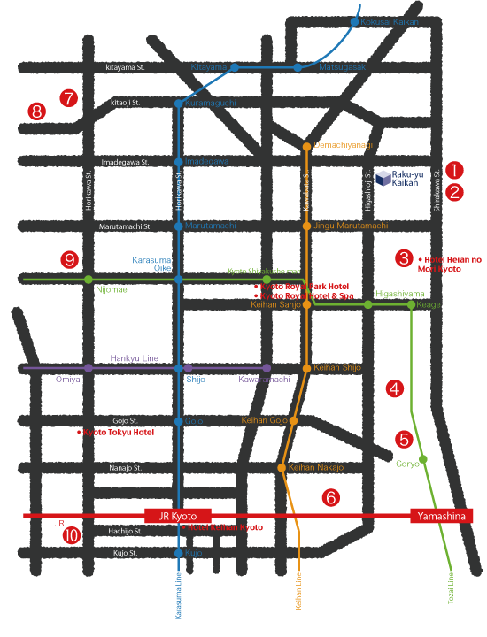 kyoto map